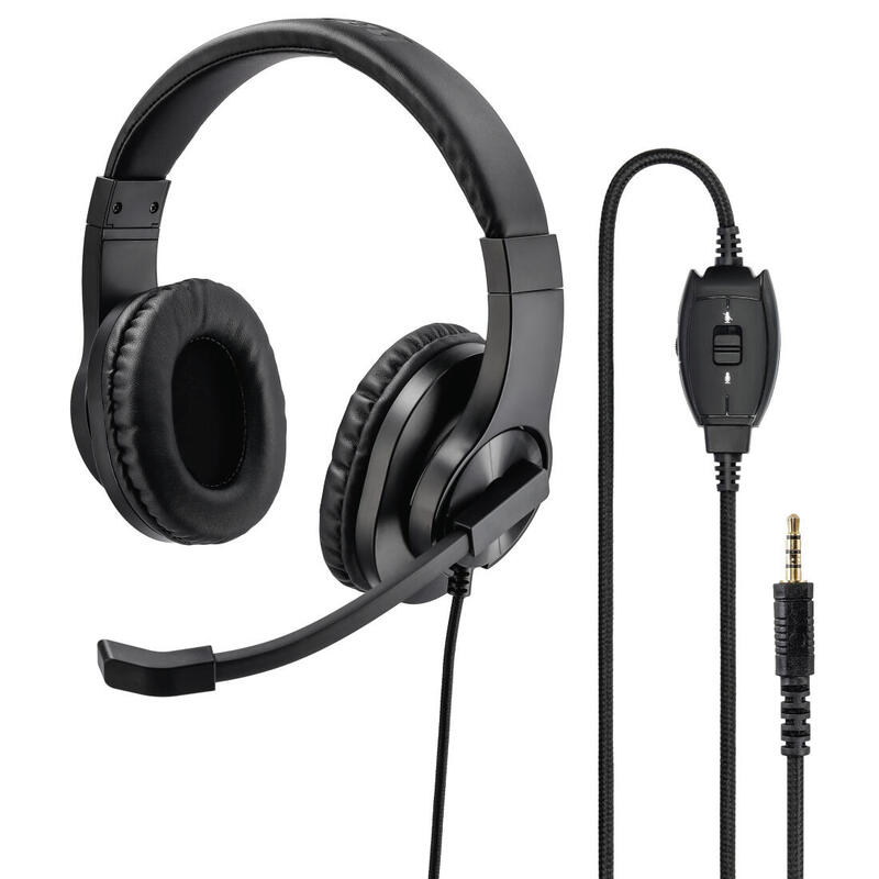 auriculares-hama-hs-p350-alambrico-juego-negro