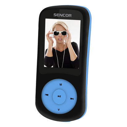 sencor-sfp-5870-bbu-reproductor-mp3mp4-reproductor-de-mp3-negro-azul-8-gb