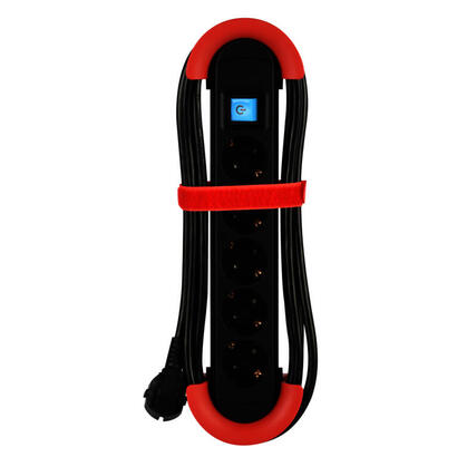 bachmann-regleta-hook-indoor-5-tomas-ip20-50m-rojo-con-interruptor