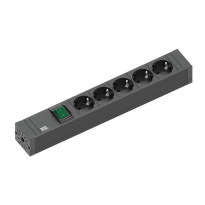 bachmann-regleta-connect-line-5-tomas-negro-20m-con-interruptor