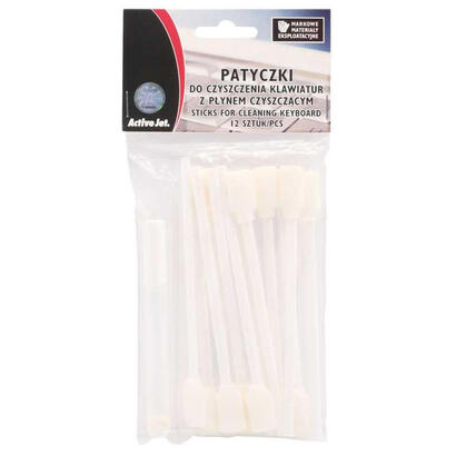 activejet-aoc-303-sticks-for-cleaning-keyboards-12-pcs-with-liquid