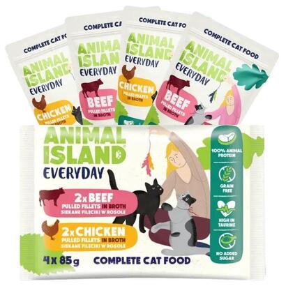 animal-island-everyday-chicken-and-beef-fillets-in-broth-wet-cat-food-4-x-85g