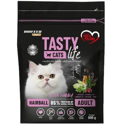 biofeed-tasty-cats-life-hairball-rabbit-dry-cat-food-600g