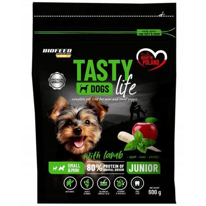 biofeed-tasty-life-junior-small-lamb-dry-dog-food-600g