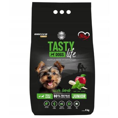 biofeed-tasty-life-junior-small-lamb-dry-dog-food-8kg