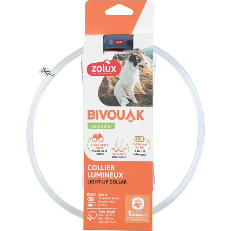 collar-led-zolux-silicona-bivouak-transparente-no-azul