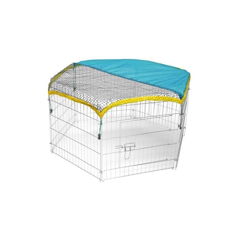 parque-para-conejos-de-6-esquinas-kerbl-565-x-565-cm-con-puerta