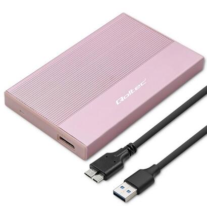 qoltec-52279-enclosure-ssd-hdd-25-drive-sata-usb-30-super-speed-5gb-s-2tb-pink