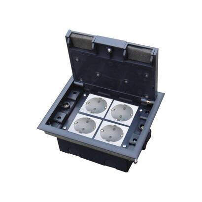 puszka-podlogowa-floorbox-4m-45x45-regulowana-glebokosc-do-podlogi-technicznej-wylewka-opcjonalnie