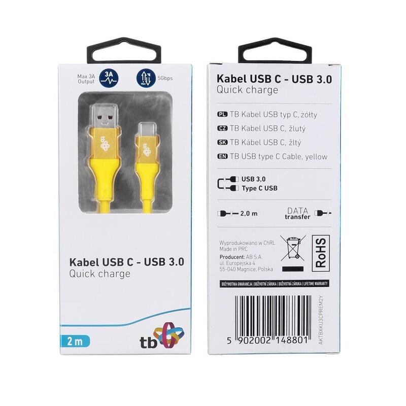 tb-cable-usb-30-usb-c-2m-premium-3a-amarillo