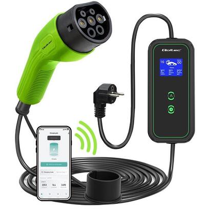 qoltec-mobilna-ladowarka-do-samochodu-elektrycznego-ev-z-regulacja-2w1-typ2-35kw-230v-wi-fi-lcd-przenosna-wallbox-5m