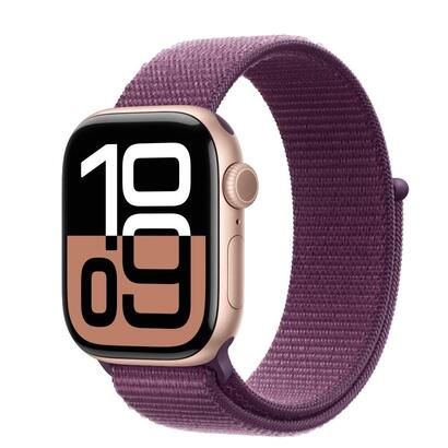 apple-watch-series-10-gps-42mm-rose-gold-aluminium-case-with-plum-sport-loop