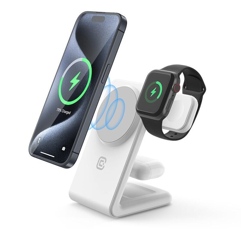 crong-magspot-pivot-stand-ladowarka-bezprzewodowa-3w1-z-magsafe-do-iphone-apple-watch-i-airpods-bialy