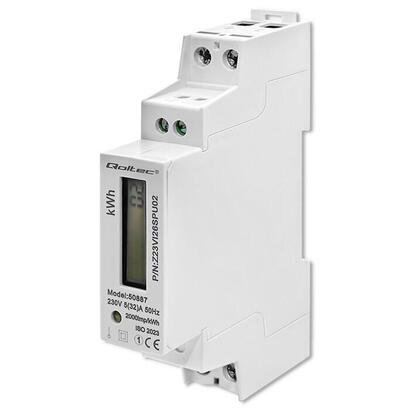 qoltec-50887-single-phase-electronic-energy-meter-din-rail-230v-lcd-2p-slim