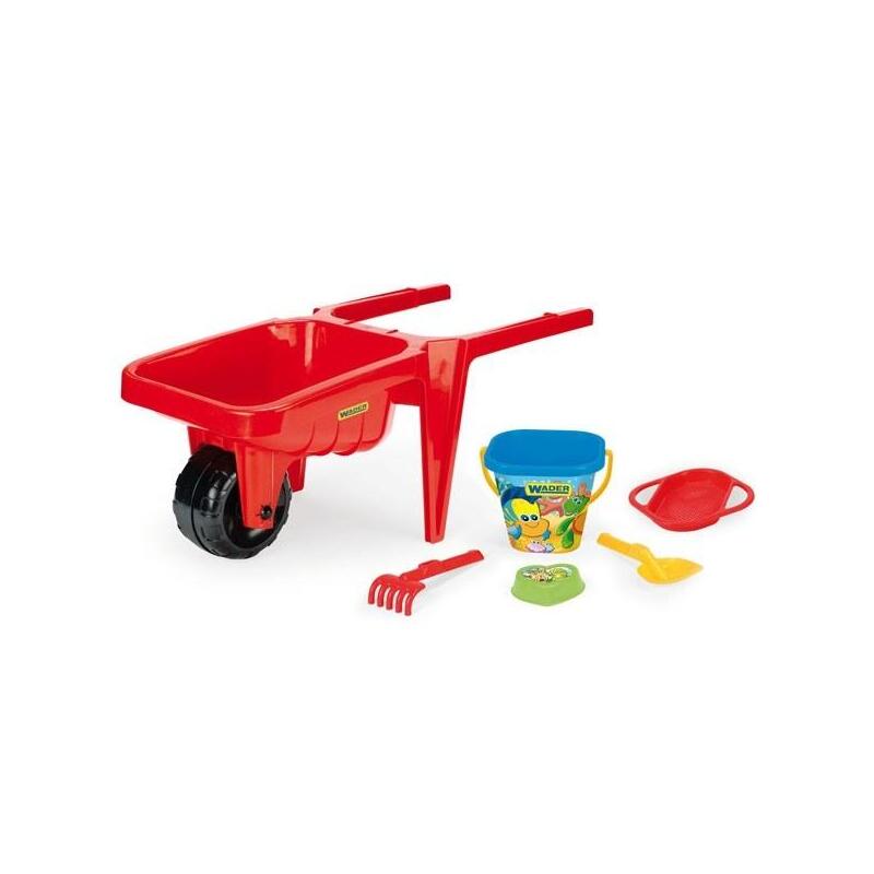 wader-gigant-wheelbarrow-rojo-witha-set-of-sand