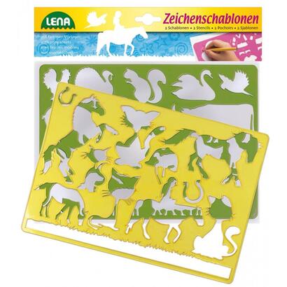 lena-stencils-horses-cats