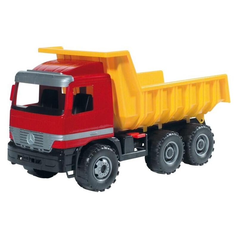 lena-toys-mercedes-camion-volquete-rojo-y-amarillo-vehiculo-de-juguete-63-cm