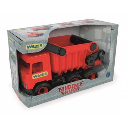 wader-middle-truck-tip-lorry-rojo-in-box-38-cm