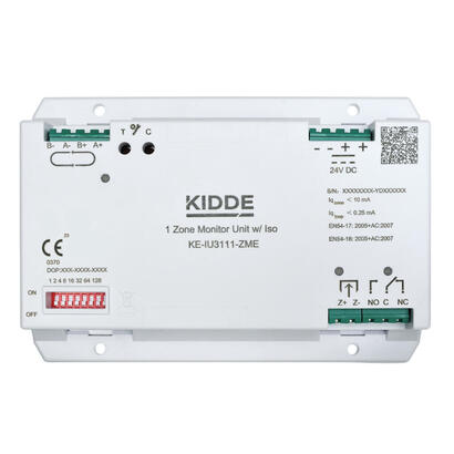 kidde-commercial-ke-iu3111-zme-unidad-inteligente-analogica-monitor-de-zona-con-aislador-alimentacion-ext