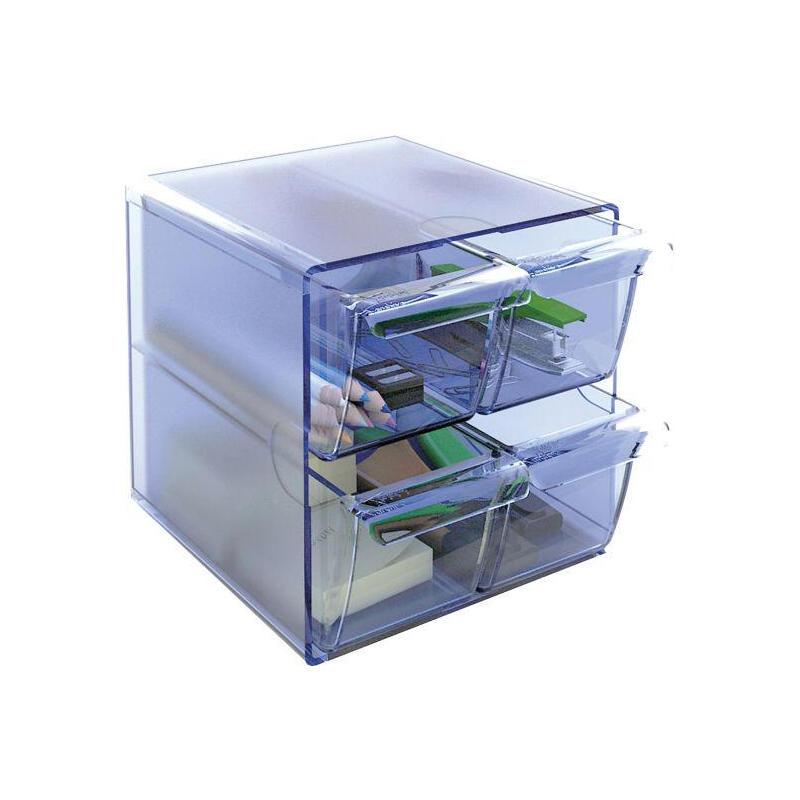 archivo-2000-organizador-archicubo-4-cajones-190x150x150-mm-azul-transparente