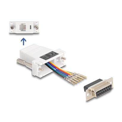 delock-67088-d-sub-hembra-de-15-pines-a-rj12-hembra-kit-de-montaje-blanco