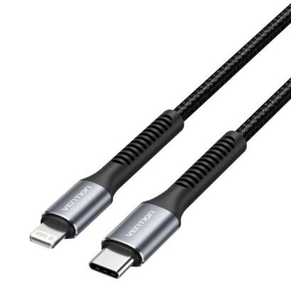 cable-usb-tipo-c-lightning-vention-h16bf-lightning-macho-usb-tipo-c-macho-27w-480mbps-1m-negro
