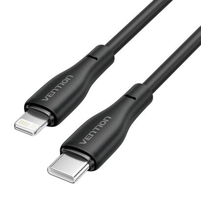 cable-usb-tipo-c-lightning-vention-h28bf-usb-tipo-c-macho-lightning-macho-27w-480mbps-1m-negro