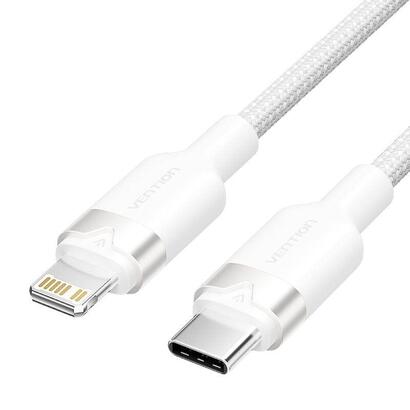 cable-usb-tipo-c-lightning-vention-lalwf-usb-tipo-c-macho-lightning-macho-27w-480mbps-1m-blanco