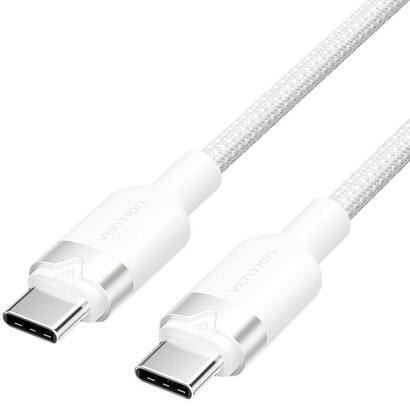 cable-usb-20-tipo-c-3a-vention-trdwf-usb-tipo-c-macho-usb-tipo-c-macho-hasta-60w-480mbps-1m-blanco