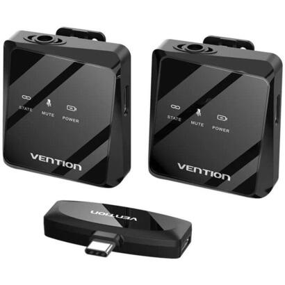 microfono-inalambrico-con-clip-vention-ncbb0-usb-tipo-c-incluye-receptor-2-unidades