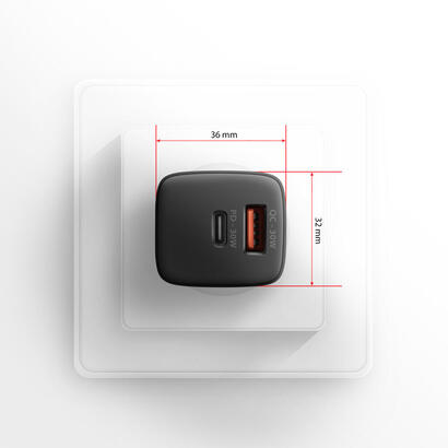 axagon-acu-pq30-pdqc-wall-charger-30w-negro