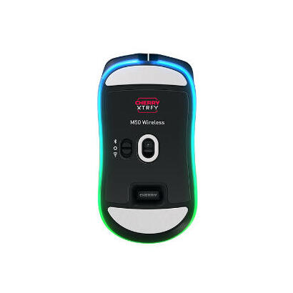 cherry-xtrfy-m50-raton-ergonomico-ligero-optico-inalambrico-cableado-24-ghz-bluetooth-negro