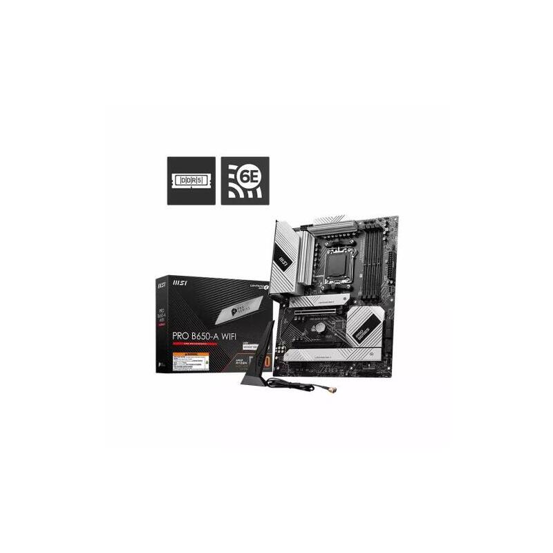 placa-msi-pro-b650-a-wifiamdam5b6504ddr5256gbhdmidp6sata32m225gbewifi6ebt5311usb32atx