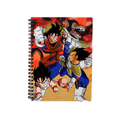 libreta-efecto-3d-30x21cm-goku-vs-vegeta-dragon-ball-z