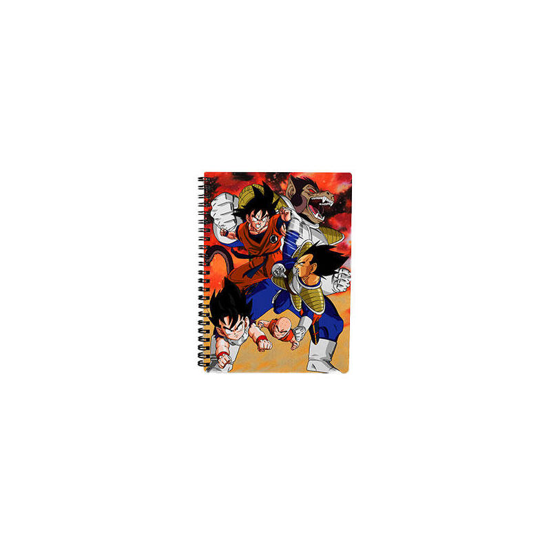 libreta-efecto-3d-30x21cm-goku-vs-vegeta-dragon-ball-z