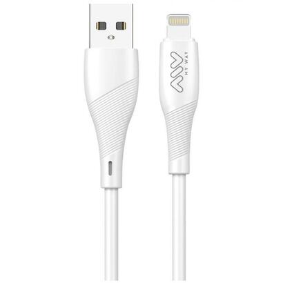 cable-usb-20-lightning-myway-mwusc0021-usb-macho-lightning-macho-1m-blanco