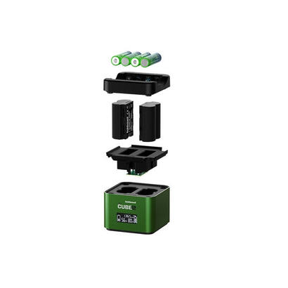 hahnel-doppelcargador-pro-cube-2-fuji-con-lcd-display-retail