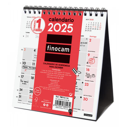 finocam-calendario-de-sobremesa-para-escribir-xs-140x150mm-neutro-2025