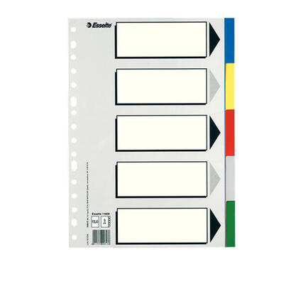 esselte-5-separadores-multitaladro-polipropileno-folio-colores-con-caratula-indice-carton-blanco-negro