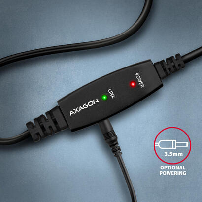 axagon-adr-215b-aktives-usb-20-verbindungscable-usb-a-auf-usb-b-20m