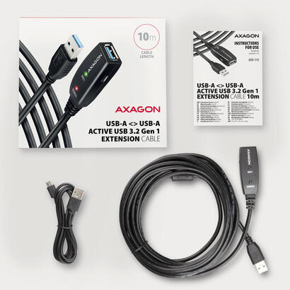 axagon-adr-310-usb-32-gen-1-verlangerungscable-aktiv-10m