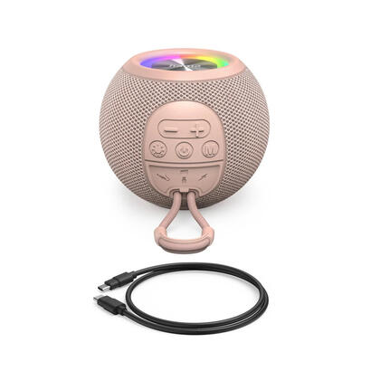 altavoz-hama-ball-shape-mono-rosa