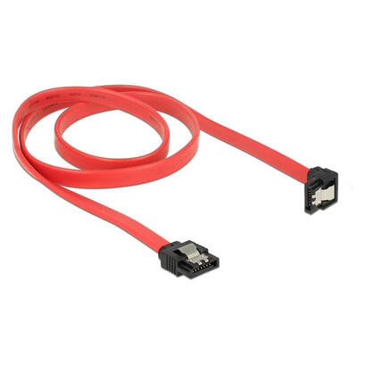 delock-cable-sata-6-gbs-macho-gerade-sata-macho-unten-angular-70-cm-rojo