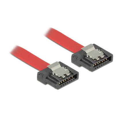 delock-cable-sata-flexi-6-gbs-70-cm-rojo-metall