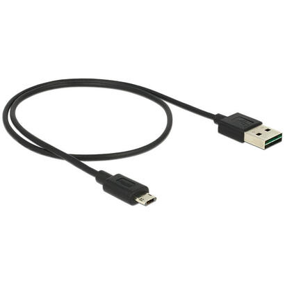 delock-cable-easy-usb-20-typ-a-stecker-easy-usb-20-typ-micro-b-stecker-schwarz-50-cm