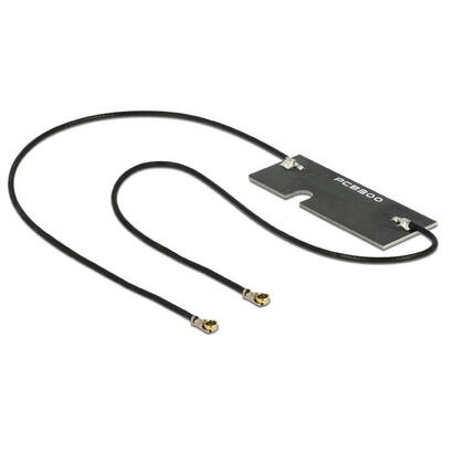 delock-delock-wlan-doppelantenne-mhf-iv-hsc-mxhp32-kompatibler-stecker-80211-ac-a-h-b-g-n-3-5-dbi-2x150mm-pcb-intern-klebemontag
