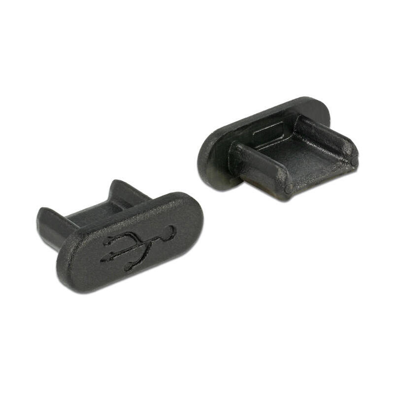delock-proteccion-contra-el-polvo-para-usb-20-micro-b-hembra-ohne-griff-10-piezas-negro