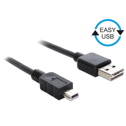 delock-cable-easy-usb-20-typ-a-stecker-usb-20-typ-mini-b-stecker-05-m-schwarz