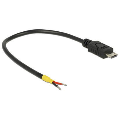 delock-cable-usb-20-micro-b-stecker-2-x-offene-cableenden-strom-15-cm-raspberry-pi