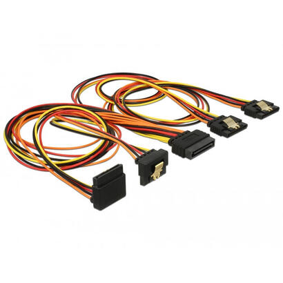 delock-cable-sata-15-pin-strom-stecker-mit-einrastfunktion-sata-15-pin-strom-buchse-2-x-gerade-1-x-unten-1-x-oben-50-cm